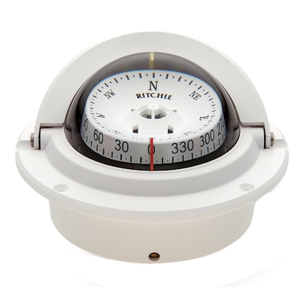 F-83W Voyager Compass - Flush Mount - White